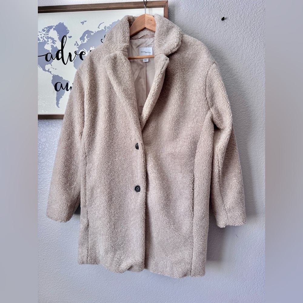 Daily Ritual small teddy coat oversized